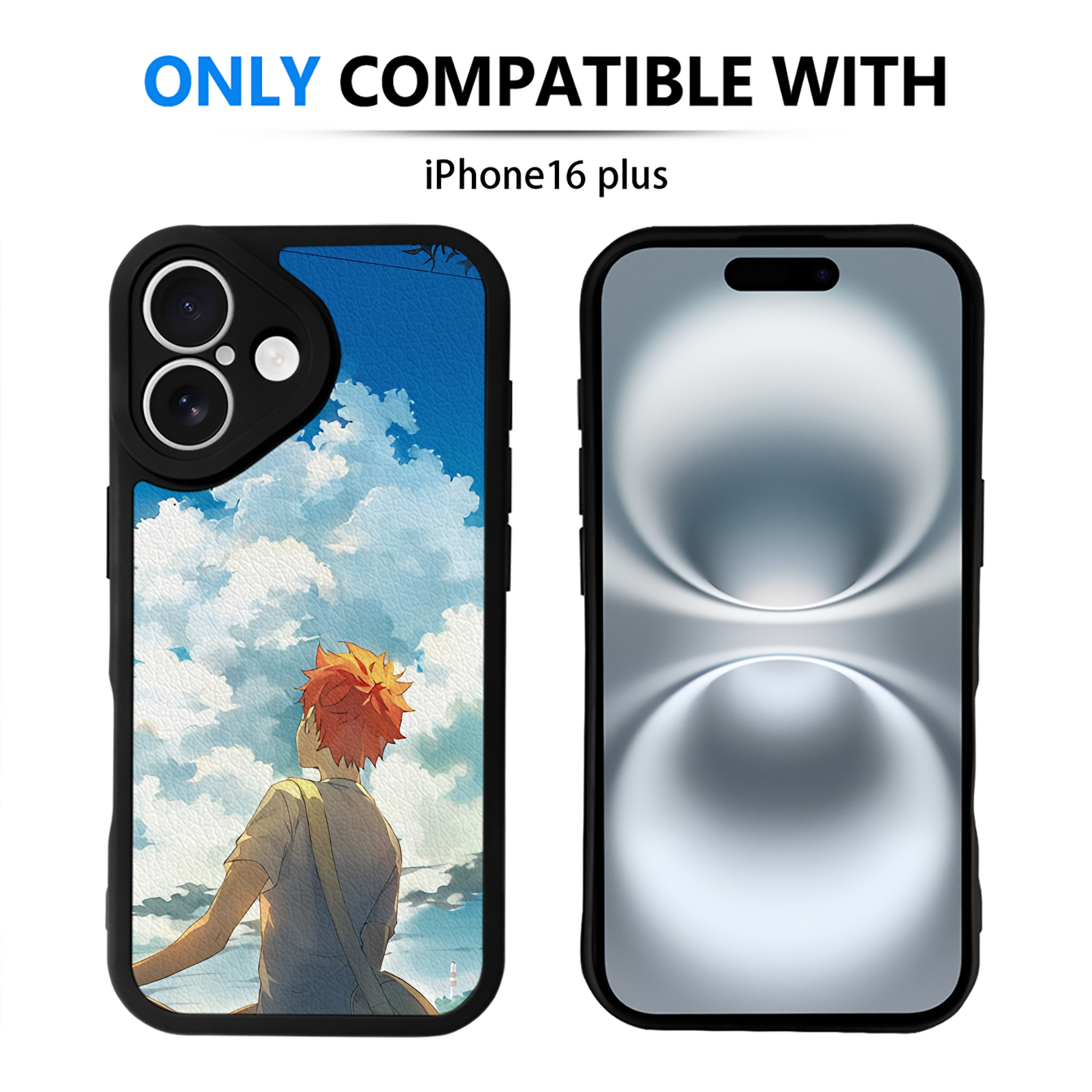 （画像用） ハイキュー!! Haikyu!! 【iPhone 16シリーズ対応】シリコンスマホケース（レザー調） 材質：シリコン